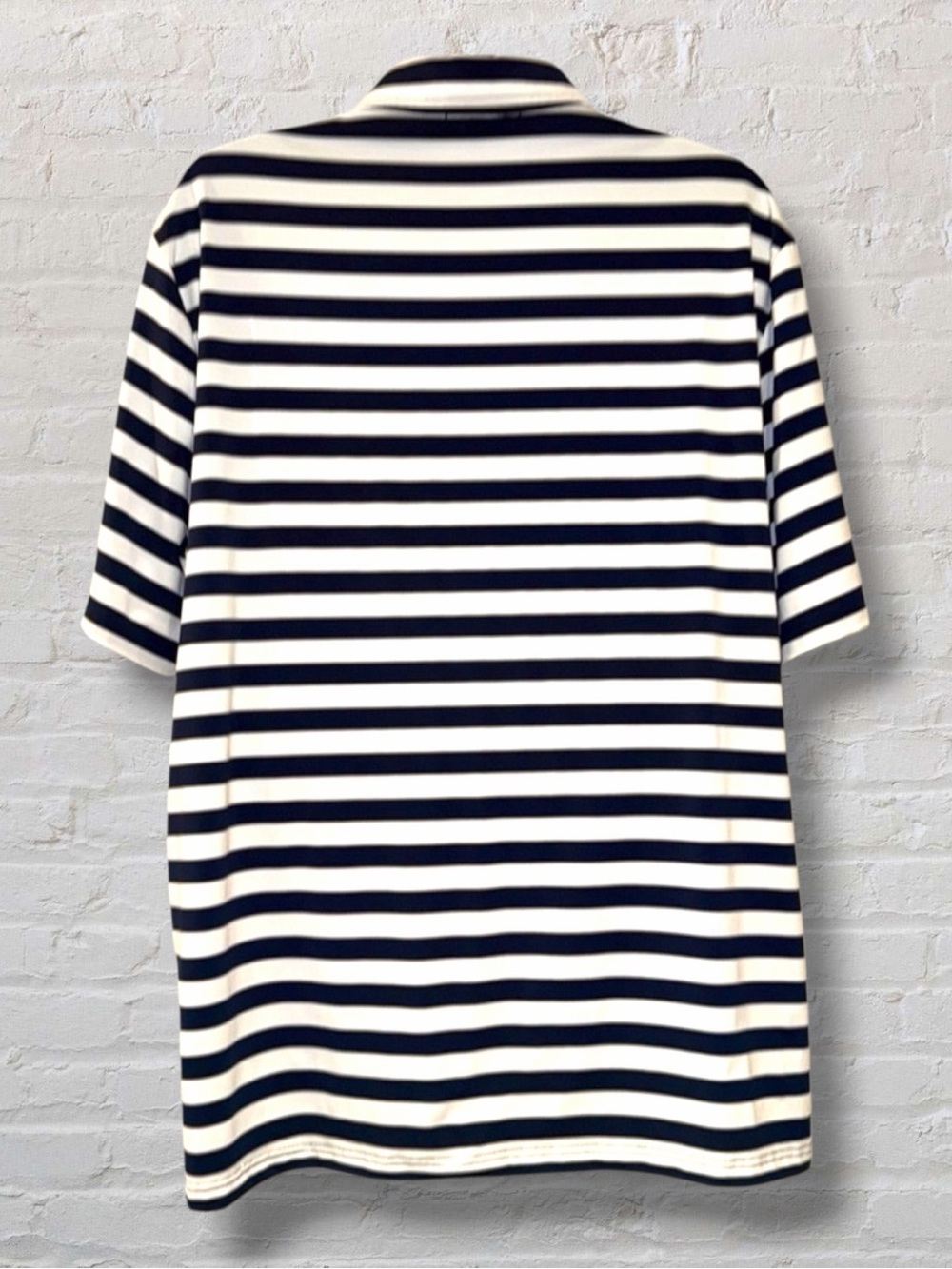 RLX Ralph Lauren XXL Navy White Stripe Golf Polo Performance Stretch - Picture 6 of 12